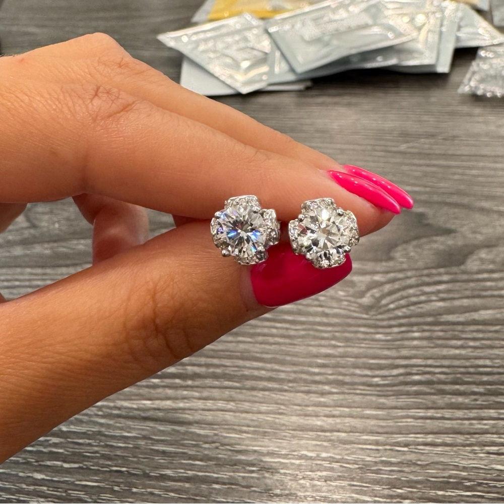 Elegant Silver Stud Earrings